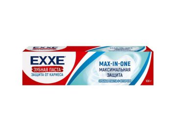 Зубная паста EXXE Максимальная защита от кариеса Max-in-one, 100г