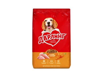 Корм для собак Дарлинг птица,овощи сухой 500 г из каталога Корона