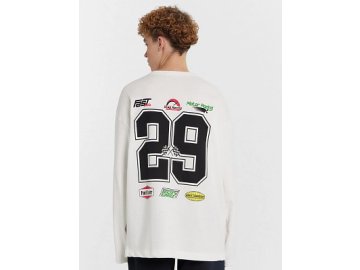 Лонгслив мужской белый "Motor racing" Марк Формель