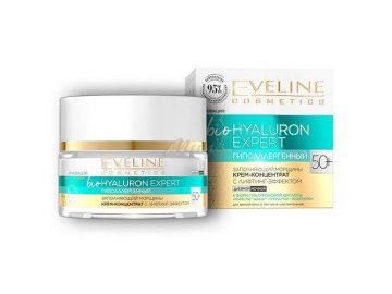 Крем-концентрат EVELINE Biohyaluron Expert гипоаллергенный заполняющий морщины с лифтинг-эффектом 50+, 50 мл