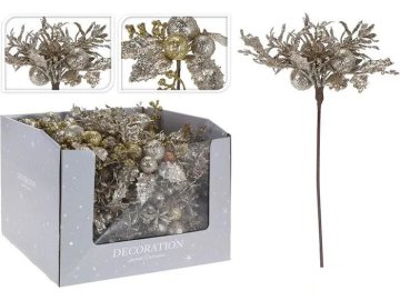 Цветок новогодний Golden Glow 20 см ABJ403040 Ома