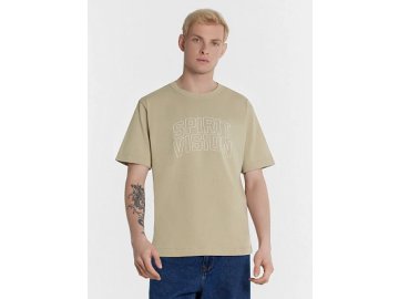 Мужская футболка бежевая с надписью "Spirit vision" Марк Формель