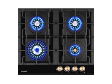 Варочная панель Weissgauff HGG 641 BV Volcano Burner Nano Glass на акции в магазинах 5 элемент