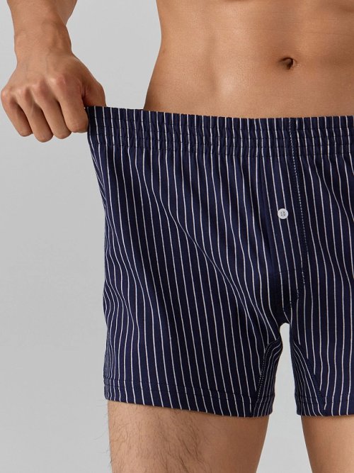 Трусы шорты мужские синие в полоску, фото 4 из 21