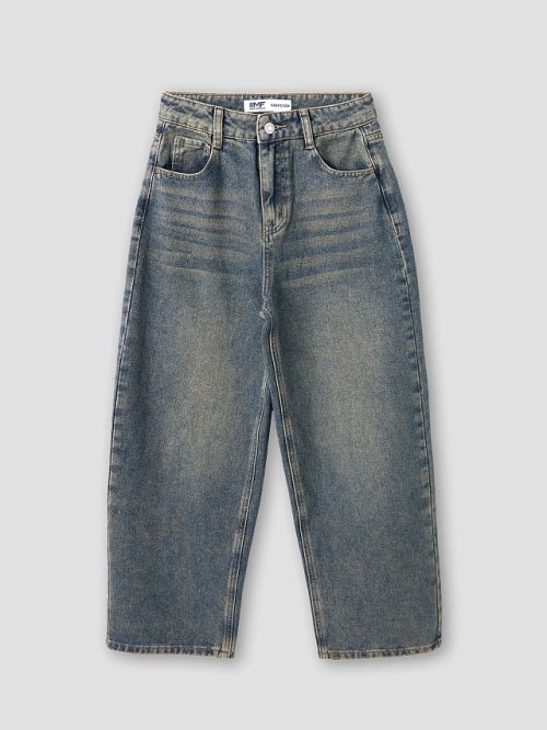 Джинсы для девочек Baggy fit с высокой посадкой, фото 9 из 10