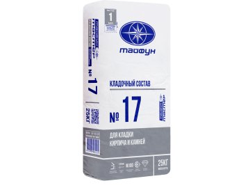 Смесь кладочная Тайфун Мастер №17 (для кирпича, камня, блоков), 25 кг