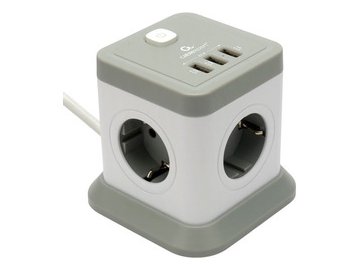 Сетевой фильтр CABLEXPERT TWR-4-U3-W-3