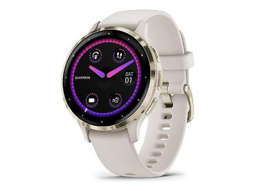 Умные часы Garmin Venu 3S (слоновая кость, с силиконовым ремешком)