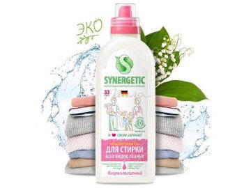 Гель для стирки SYNERGETIC биоразлагаемый, 1 л