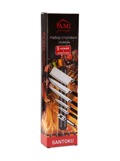 Набор столовых ножей Santoku, фото 16 из 48
