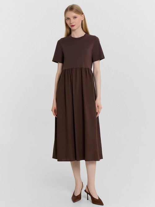 Платье женское коричневое, фото 2 из 9