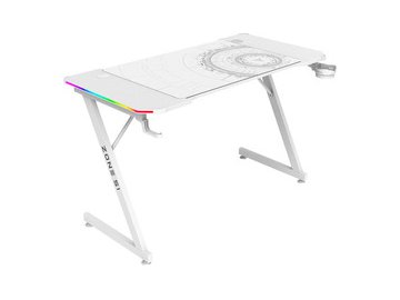 Стол компьютерный Zone51 Trine 140 RGB White Z51-T4R-WH