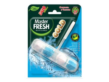 Блок для унитазов MASTER FRESH Gold Морской, 1 шт