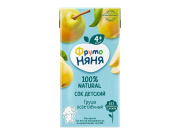 Сок ФрутоНяня груша осветленный 0,2 л