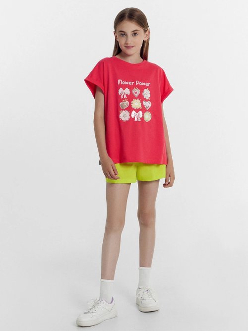 Шорты для девочек в зеленом цвете, фото 3 из 5