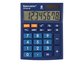 Калькулятор BRAUBERG Ultra-08-BU 250508 (синий)