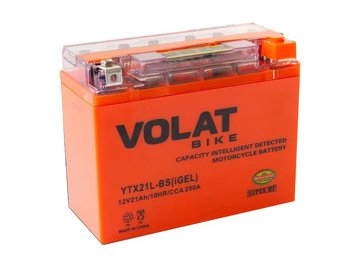 Мотоциклетный аккумулятор VOLAT YTX21L-BS iGel (21 А·ч)