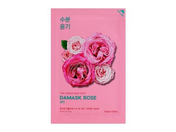 Маска для лица HOLIKA HOLIKA Pure Essence Mask Sheet Damask Rose тканевая увлажняющая и придающая сияние коже на акции в магазинах Мила