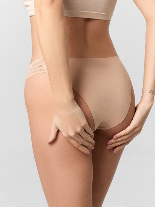 Трусы слипы женские бежевые, фото 5 из 24