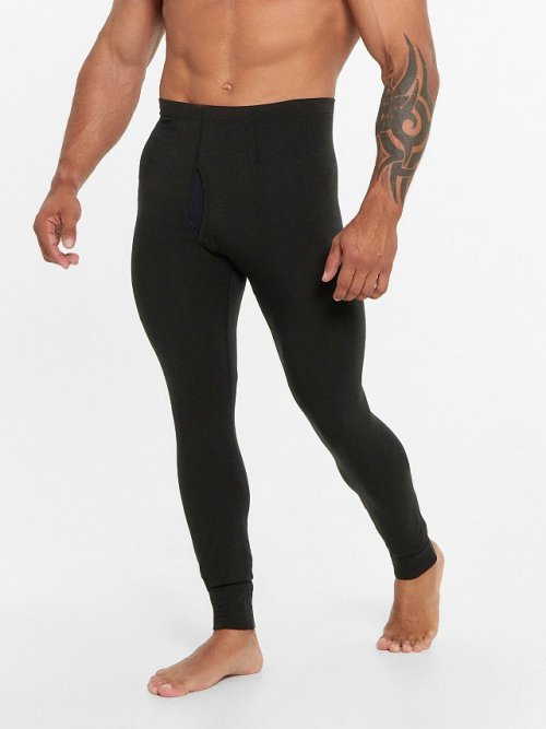 Прилегающие кальсоны "термо" черного цвета, фото 3 из 21