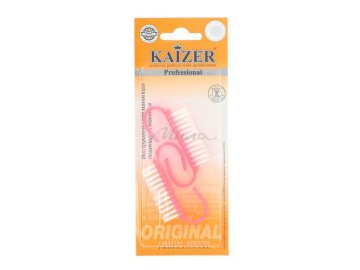Щеточка пластиковая KAIZER с искусственной щетиной для очистки ногтей от пыли, 2 шт