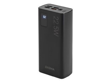 Мобильный аккумулятор Digma DGPF30A 30000mAh (черный)