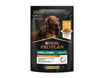 Пауч Purina Pro Plan для взрослых собак, с курицей в соусе, 85 г Зообазар