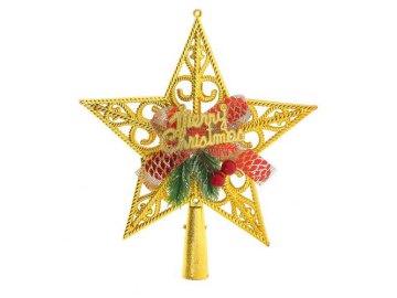 Верхушка на елку Звезда, 21 см, арт. 7012307154
