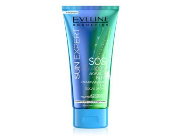 Гель охлаждающий после загара EVELINE Cosmetics Sun Expert SOS 100% с алое вера, 150 мл