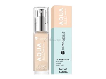 Тональный флюид BELL Hypoallergenic aqua jelly make-up увлажняющий гипоаллергенный матирующий, тон 01