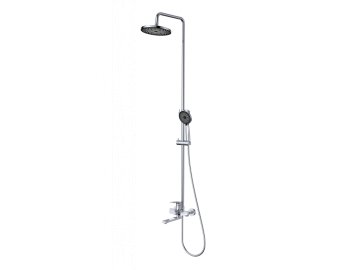 Душевая система GROSS AQUA Prado со смесителем и изливом GA9828SMDR