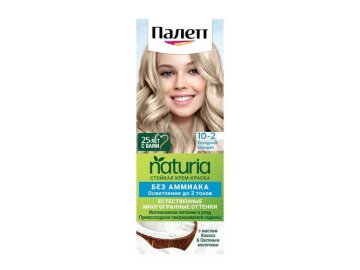 Крем-краска стойкая ПАЛЕТТ Naturia, тон 10-2 Холодный блондин