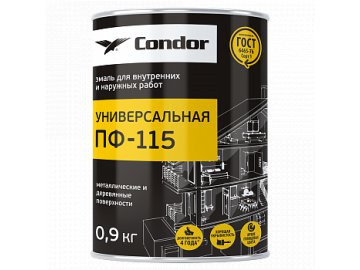 Эмаль ПФ-115 Condor оранжевая 0,9кг