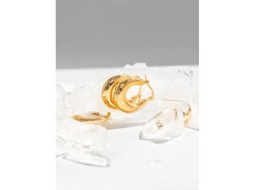 Серьги женские в золотистом цвете