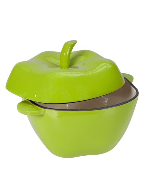 Кокот чугунный эмалированный Pepper Green 2,1L, фото 8 из 9