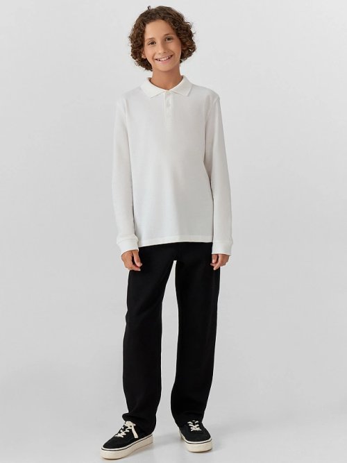 Поло для мальчиков белое, фото 3 из 10