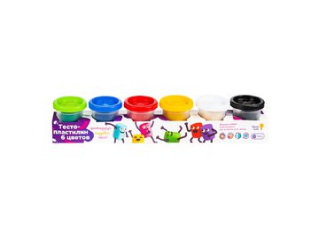 Набор для лепки Genio Kids Тесто-пластилин 6 цветов TA1009B