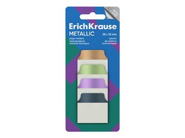Клейкие закладки Erich Krause Metallic 65139