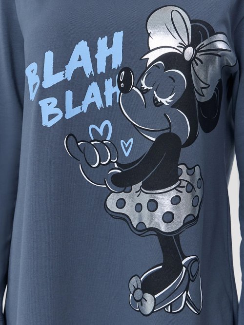 Платье женское домашнее с надписью "Blah blah", фото 4 из 10