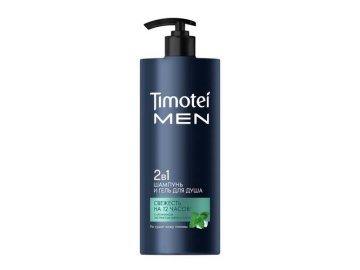 Шампунь-гель для душа TIMOTEI Men Чистота и свежесть 2 в 1, 1000 мл