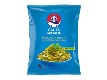 Санта акции и скидки Лепель - Морская капуста Санта Бремор по-корейски с морковью без уксуса 350 г