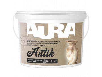 Штукатурка декоративная Aura «Antik» (0,5) 16 кг белая