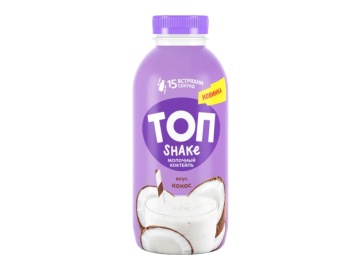Коктейль молочный Топ Shake вкус кокос 2% 450 г в Пинске Санта