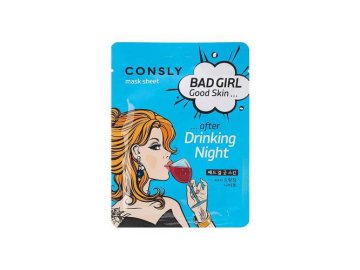 Маска тканевая для лица CONSLY Bad Girl Good Skin после вечеринки, 23 мл
