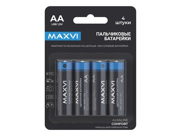 Щелочная батарейка Maxvi COMFORT MBLR6CF4