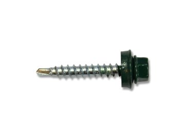 Саморез кров. 4,8х35(38) RAL 6005 зеленый мох PT1  (50шт) FixHaus на акции в магазинах Ома