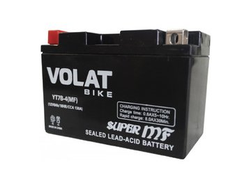 Мотоаккумулятор VOLAT YT7B-4 8Ah (MF) L+