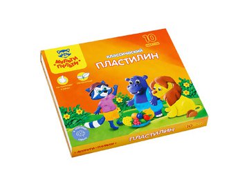 Пластилин Мульти-пульти Приключения Енота КП_10208 (10 цв)