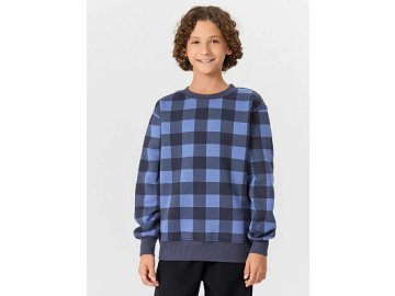 Свитшот для мальчиков синий в клетку