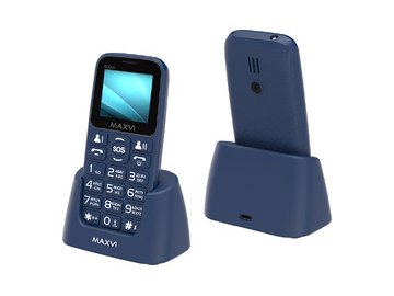 Мобильный телефон Maxvi B110ds +ЗУ WC-112 (синий) на акции в магазинах 5 элемент